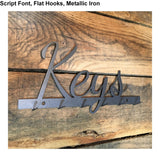 Key Rack, Personalized with Name or Word, Script Font