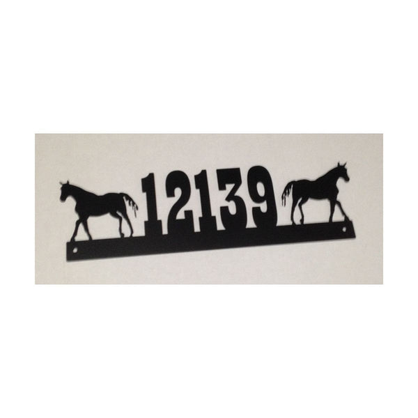 House Number Sign, Horses