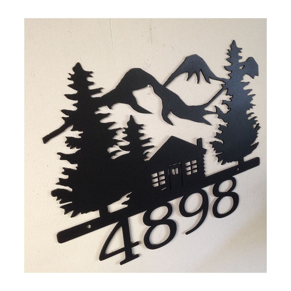 House Number Sign, Cabin