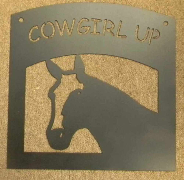 Cowgirl Up Wall Sign