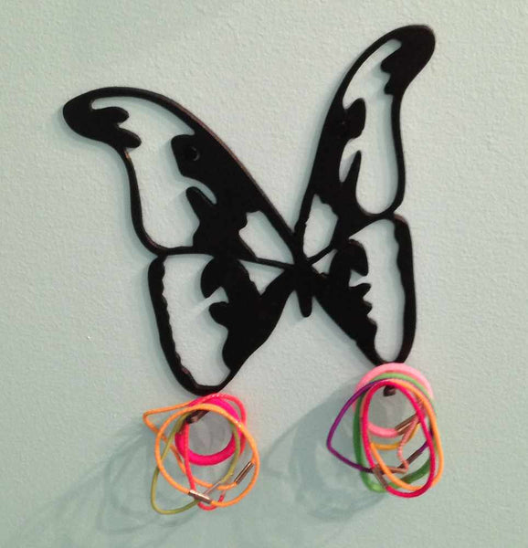 Two Butterfly Headband Or Ponytail Holder Hangers