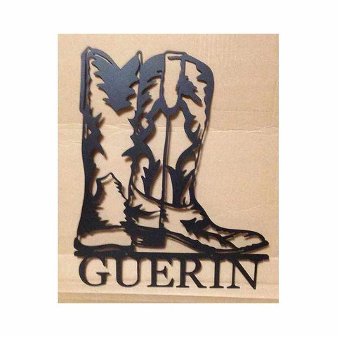 Custom Boots Sign with Name