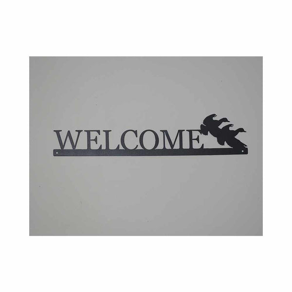 Welcome Sign, Flying Ducks