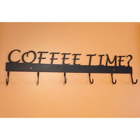 Coffee Time Coffee Cup Rack 6 Hook