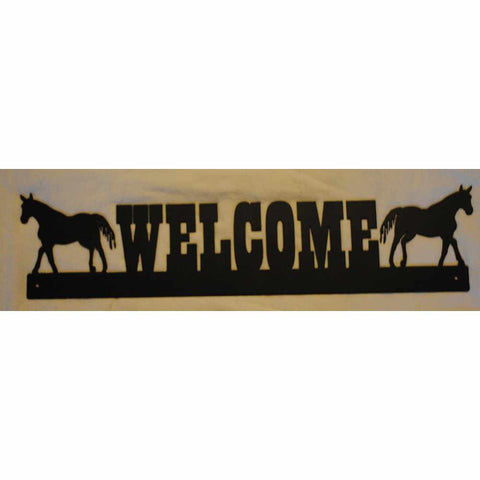 Western Welcome Sign - Horses