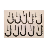 10 Decorative Hooks with Screw and Anchor